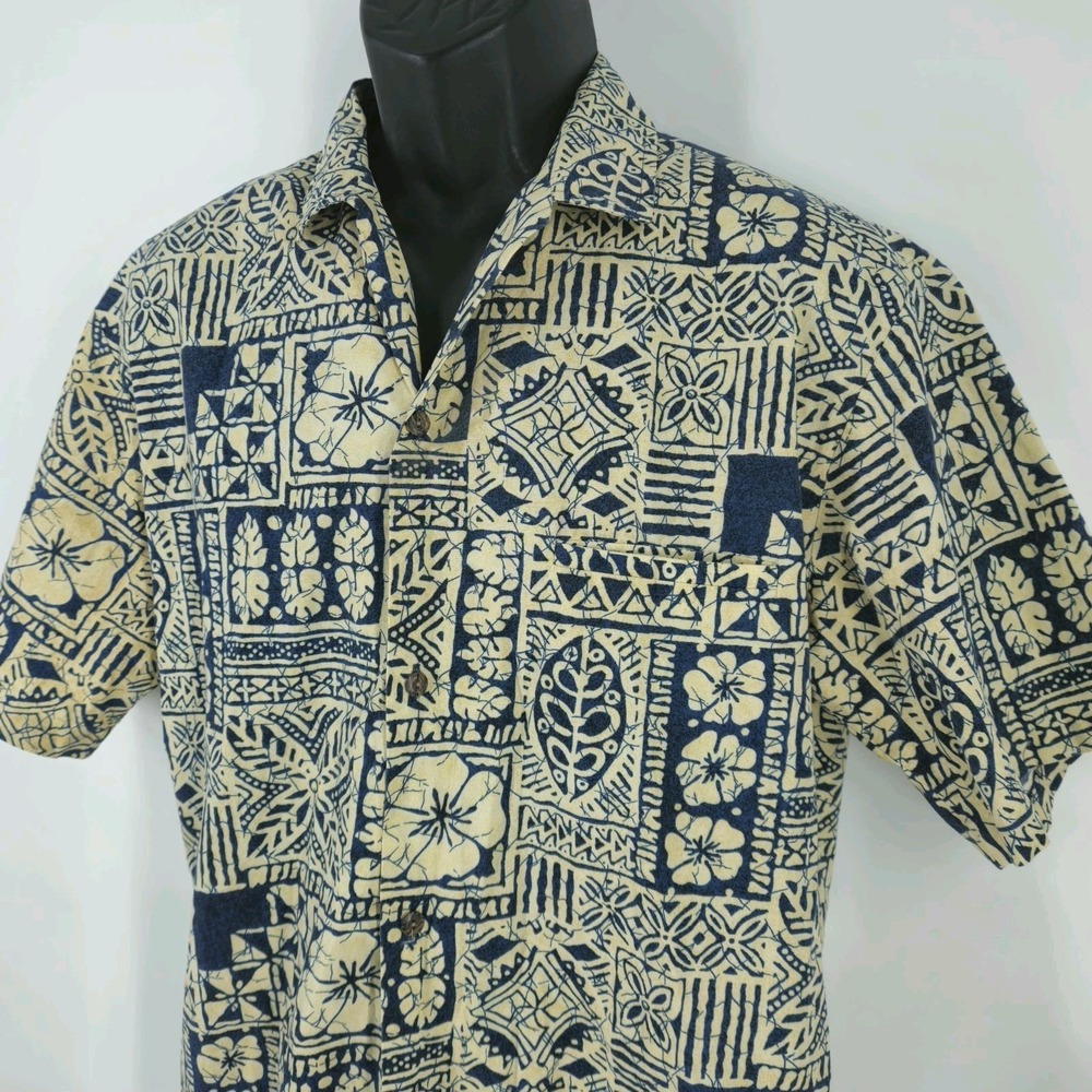 Vintage Royal Creations Men's Size Large Hawaiian Shirt Floral Beach Travel
